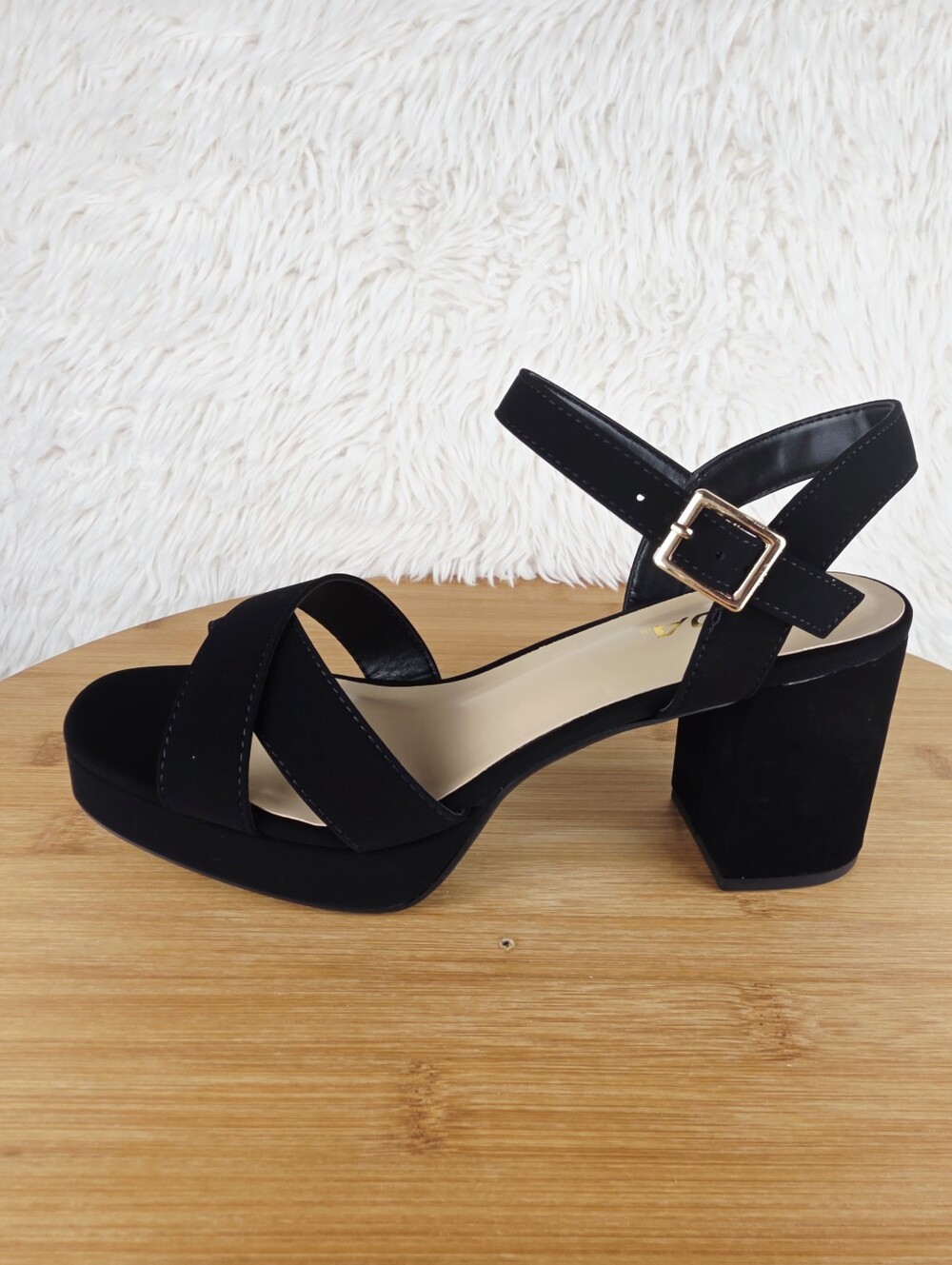 WOMEN'S CHUNKY BLOCK HEEL (MANNER-S BLACK SUEDE) - Picture 3 of 10